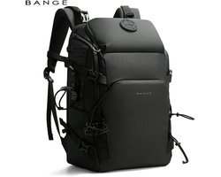CarryQuest®- BANGE Wandelrugzak 20-35L - Outdoor Rugzak / Trekkingrugzak - Reisrugzak & Laptoprugzak 15,6 inch - Waterafstotend Polyester - Rugventilatie - Innovatief Draagsysteem - Dagrugzak Wandelen - Zwart
