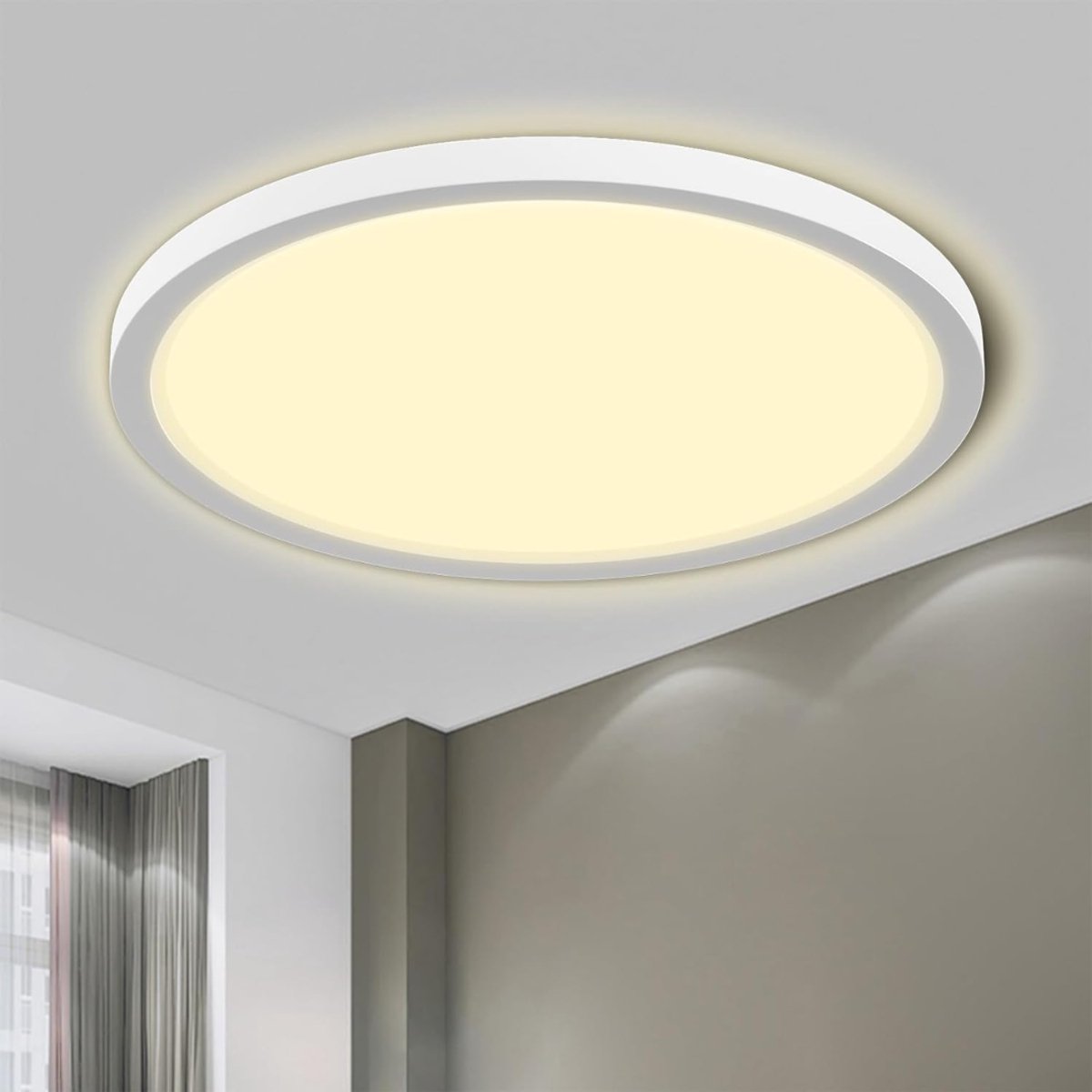 HEZIVO® Plafondlamp Slaapkamer - Hanglamp Woonkamer - Plafonniere 3000K - IP44 Waterdicht - Wit
