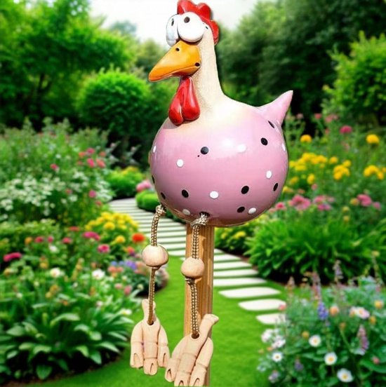 Decoratieve Haan Tuinbeeld van Hars voor Buiten - Unieke Tuinaccessoires voor Balkon en Woonkamer