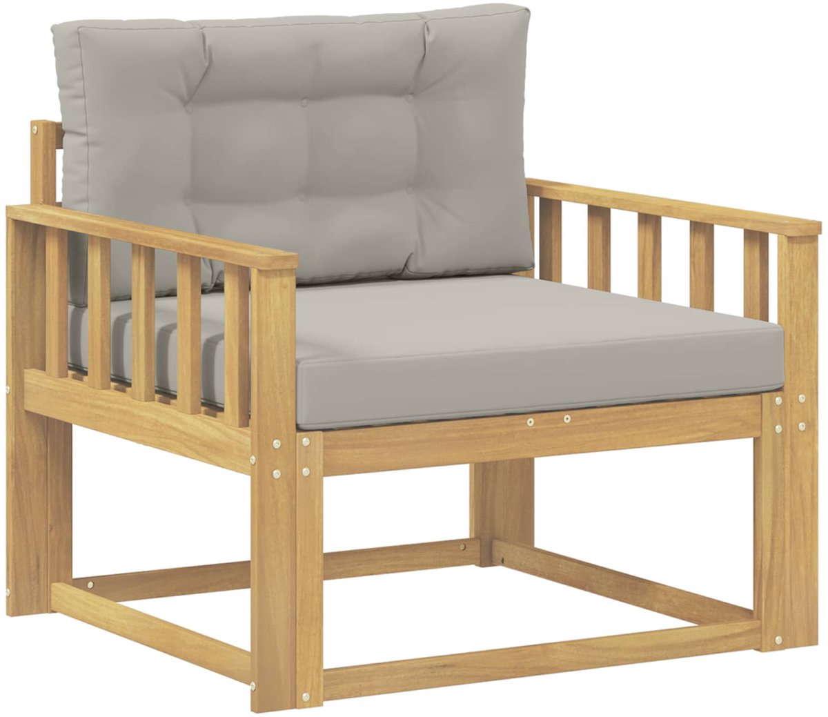 vidaXL - Buiten - Midden - Sofa - Polyester - Wit
