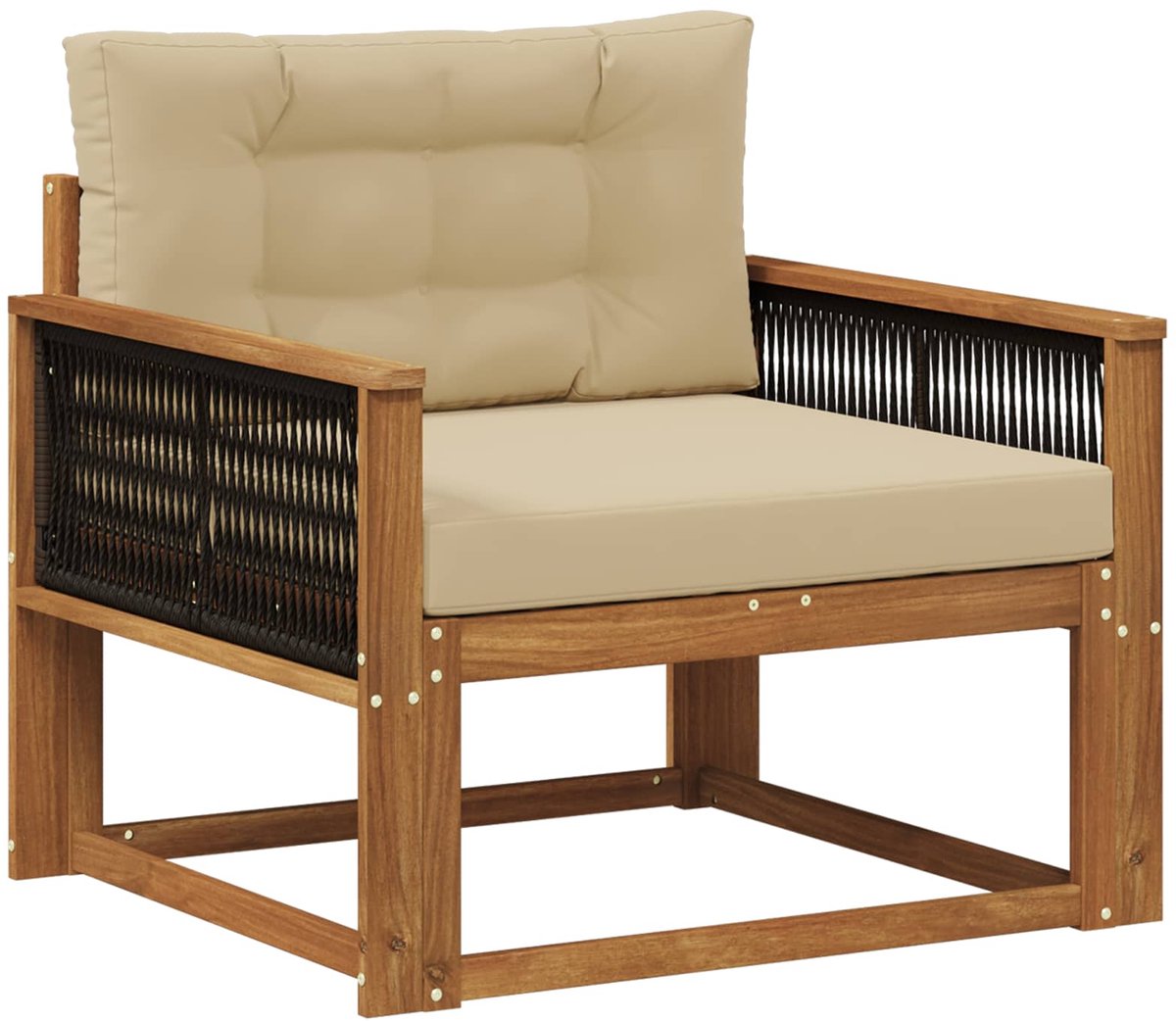 vidaXL - Buiten - Midden - Sofa - Naturel