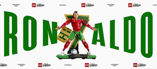 LEGO Editions Cristiano Ronaldo - Légende du Football CR 7 Kit de Construction pour Enfants - 43016