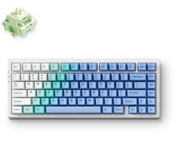 MCHOSE G75 Pro - Mechanisch Gaming Keyboard - PC Behuizing - Matcha Latte Switch V2 - 75% Layout - Cherry Profile - PBT Double Shot - Gasket Mount - 8000mAh - 3 Modi - Arctic Snow