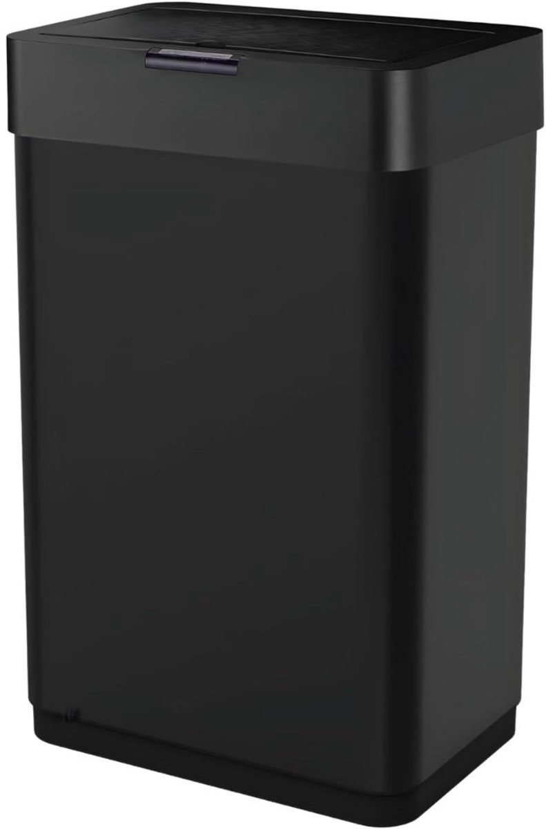 KAD® Prullenbak 60 Liter - Prullenbak - Prullenbak met Sensor - Zwart - 41cm x 27cm x 70cm