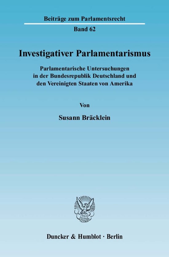 Investigativer Parlamentarismus - cover