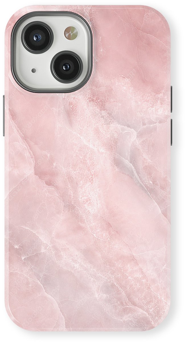 DripCase Hoesje geschikt voor iPhone 13 Marmer | Marble Moods | Magnetisch Opladen | 2-in-1 Ontwerp | Luxe Marmeren Case geschikt voor iPhone 13 Blush Marble