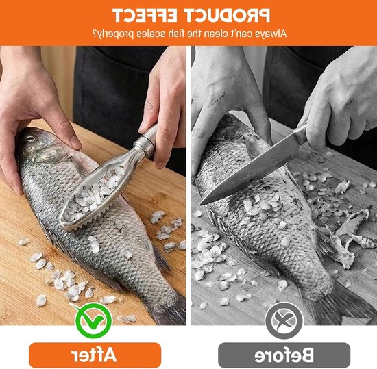 Roestvrijstalen 2-in-1 Viskorf met Ontstopper - Ideaal voor Thuiskeuken, Restaurants en Vissers, Perfect voor Precisieweegschalen en Visgerei van Merkloos — afbeelding 4