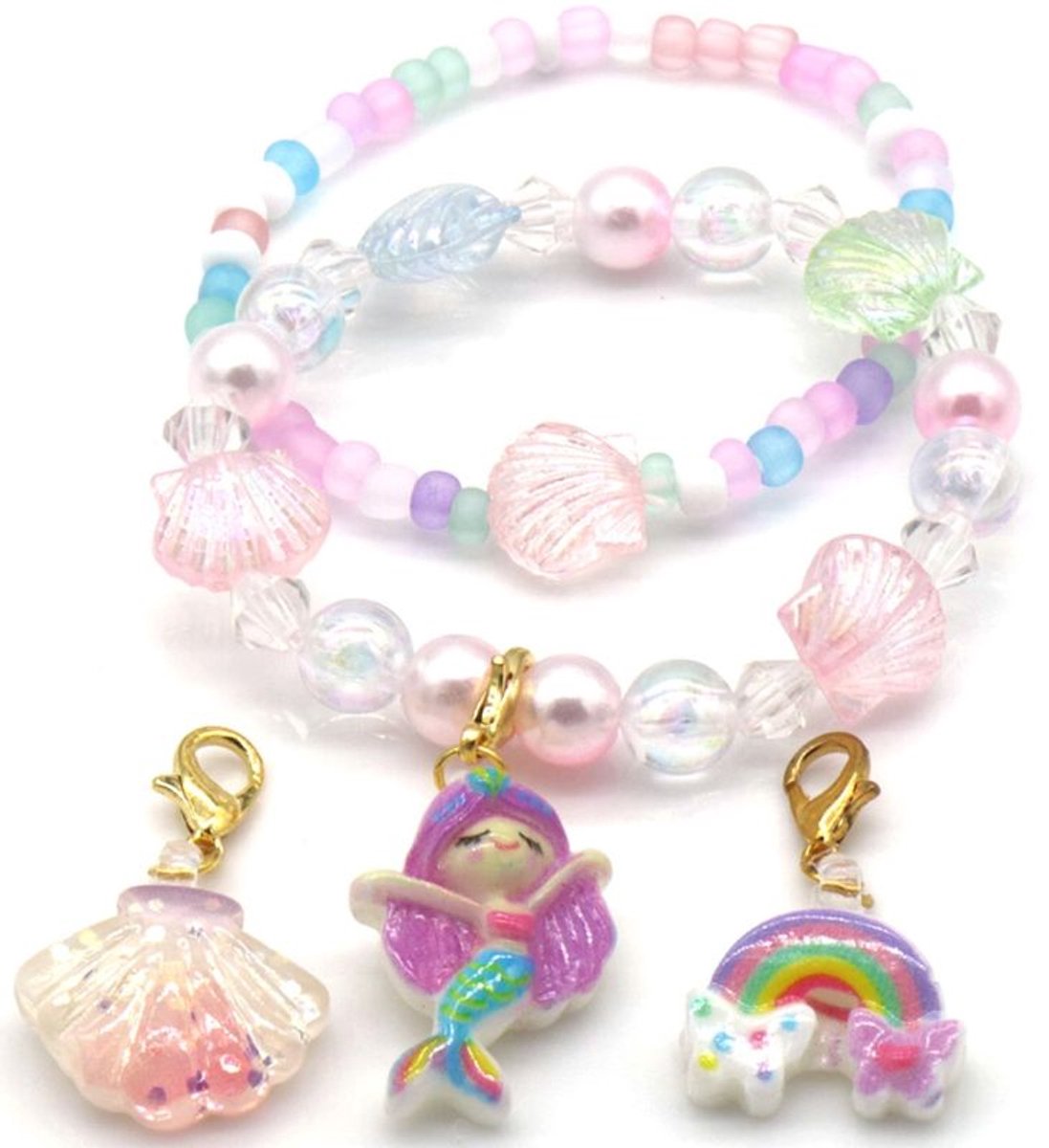 She life style - Armbandenset zeemeermin - Roze