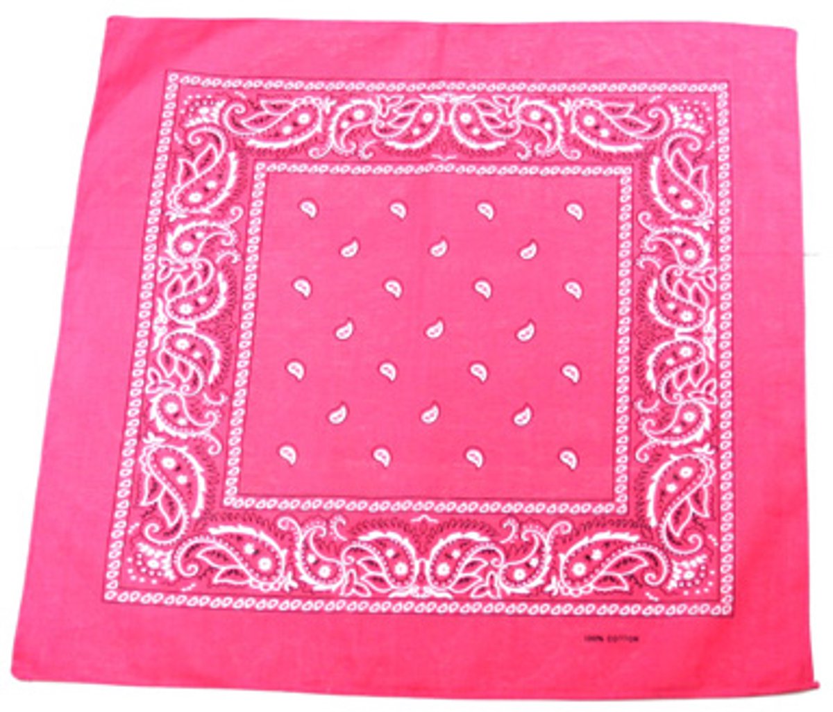 Zac's Alter Ego Bandana Paisley fuchsia Roze/Wit