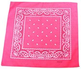 Zac's Alter Ego Bandana Paisley fuchsia Roze/Wit