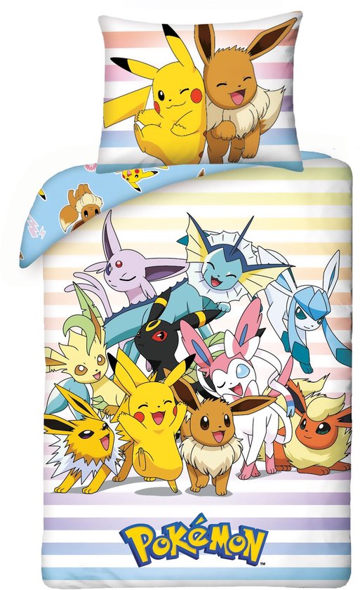 Pokémon Dekbedovertrek Catch ‘Em All – 140 x 200 cm