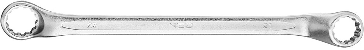 NEO Serie - Ringsleutel - 21x23 mm - 45° Gehoekt - Chroom-Vanadiumstaal