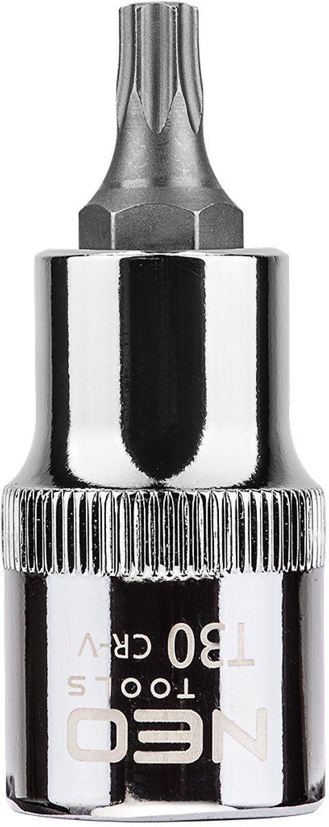 NEO T30 - Torx Eindstuk op Nasadce - 1/2" - 55 mm - S2 Staal