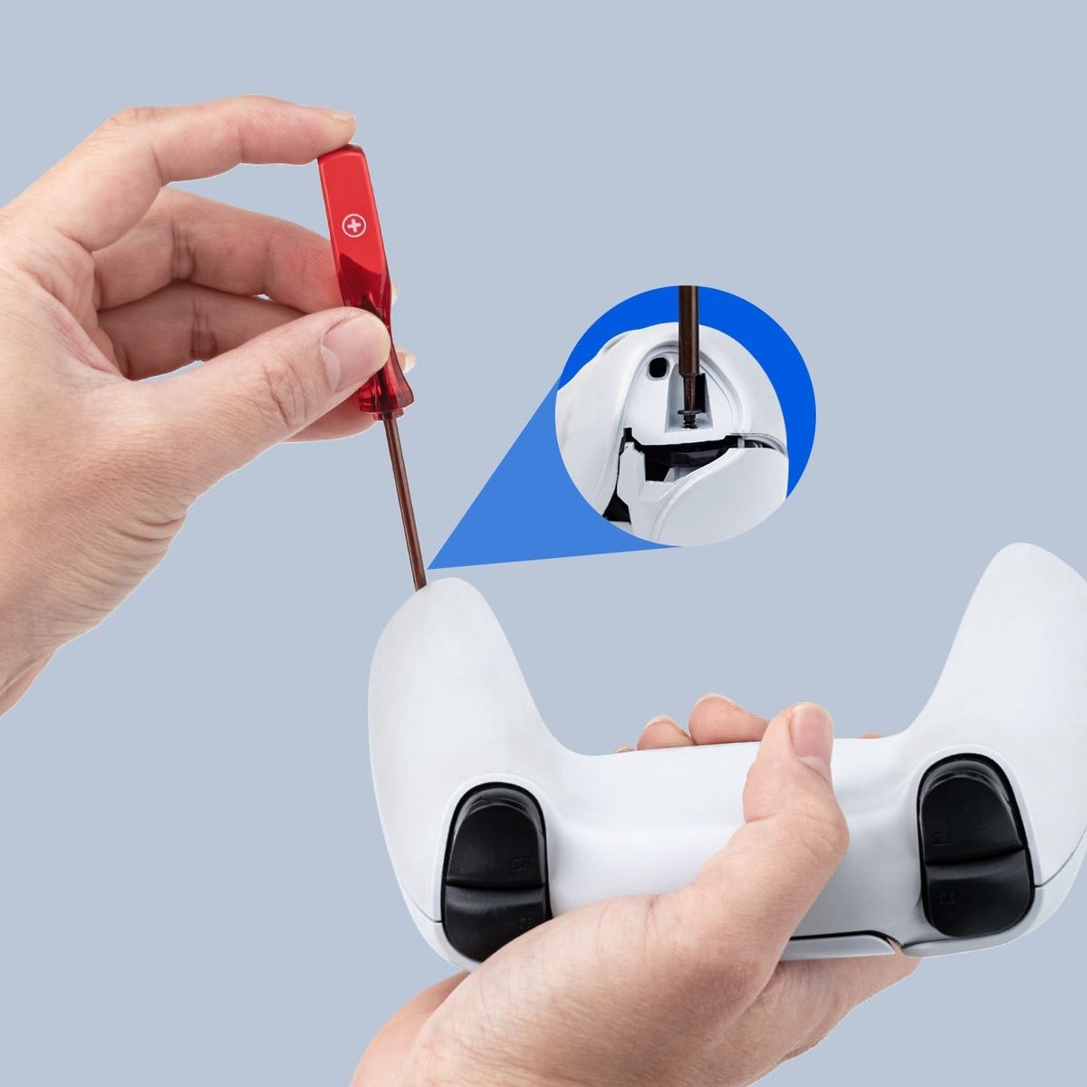 Elektromagnetische Joysticks Vervangingsset voor PS5 Controller met 3D Analoge ThumbStick Caps en Accessoires voor DualSense en DualSense Edge thumbnail 5