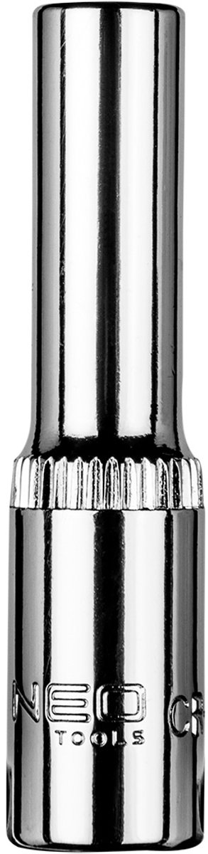 NEO Serie - Lange Zeskantdop 1/4" - 5.5 mm - Radeeloppervlak - Chroom-Vanadiumstaal