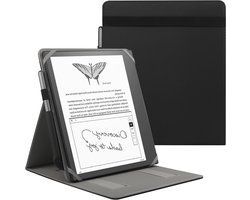 Universele Hoes voor 10.2" Kindle Scribe en 10.3" Kobo Elipsa eReader - Opvouwbare Cover met Staand Mechanisme en Penhouder - Zwart, Bescherming, Duurzaam, Stijlvol
