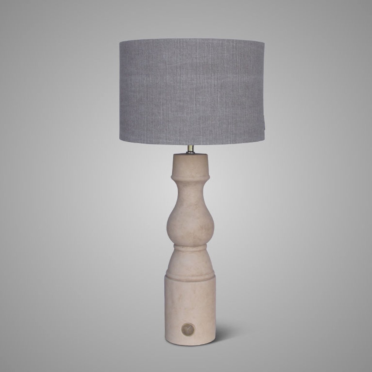 Brynxz - Lamp - Tafellamp - Baluster - L - Taupe - D.12 H.53