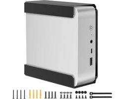 Metaal Mini PC Houder Geschikt voor Beelink SER8, SER6, SER9, SER9 Pro, EQi12, EQR6 - VESA Bevestiging voor Mini-PC's, Wandmontage en Ondersteuning