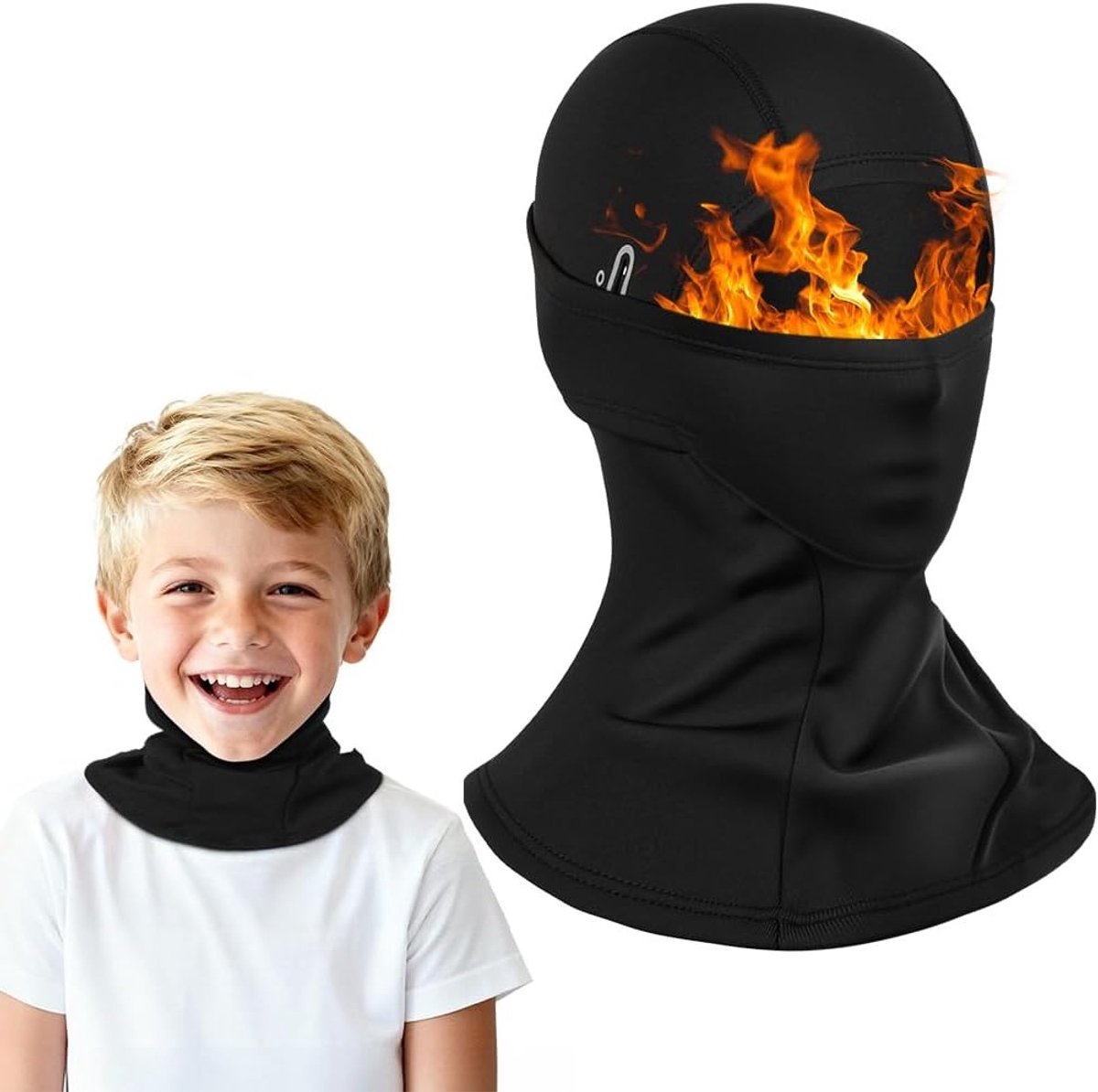 Multifunctionele Winddichte Balaclava voor Kinderen, Ademend Ski Masker met Brilgaten, Ideaal voor Skiën, Fietsen en Wandelen in de Winter