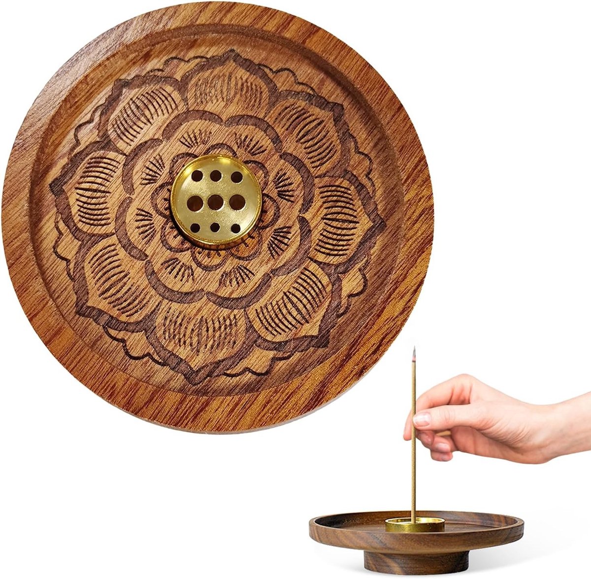 Lotus Incense Stick Houder voor Meditatie, Yoga en Thuisdecoratie - Aromatherapie en Ontspanning