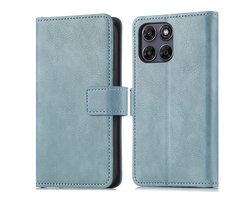 imoshion Hoesje - Geschikt voor Motorola Moto G77 - Luxe Bookcase - Lichtblauw