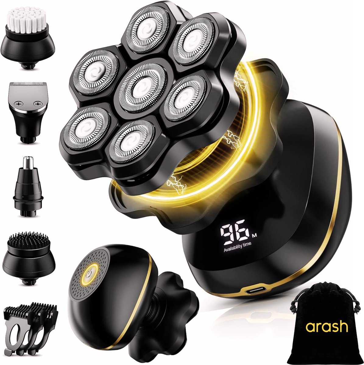 arash Scheerapparaat Mannen 8-in-1 - Hoofd Scheerapparaten - arash® - €49,95