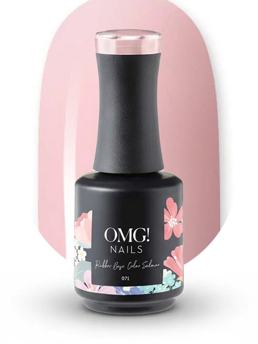 Limea OMG Gellak 071 Rubber Basecoat Salmon 15ml - Gel nagellak - Roze Base lak - OMG nails