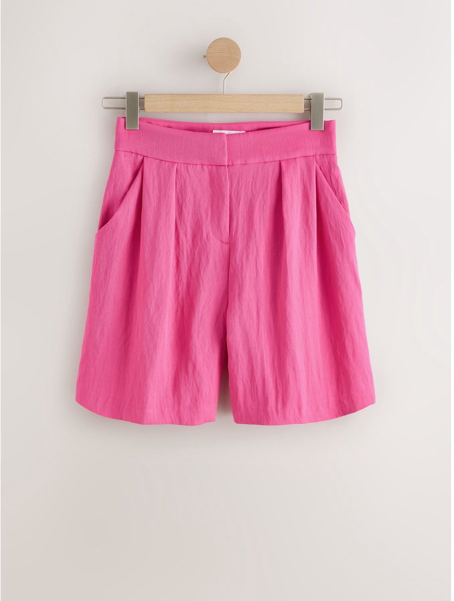 Next - Dames - Ruimvallende gekreukte short - Roze
