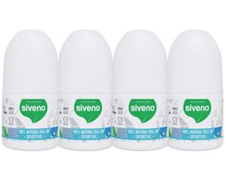 Siveno 100% Natuurlijke Roll-On Deodorant Sportive Voordeelverpakking (4-delig)