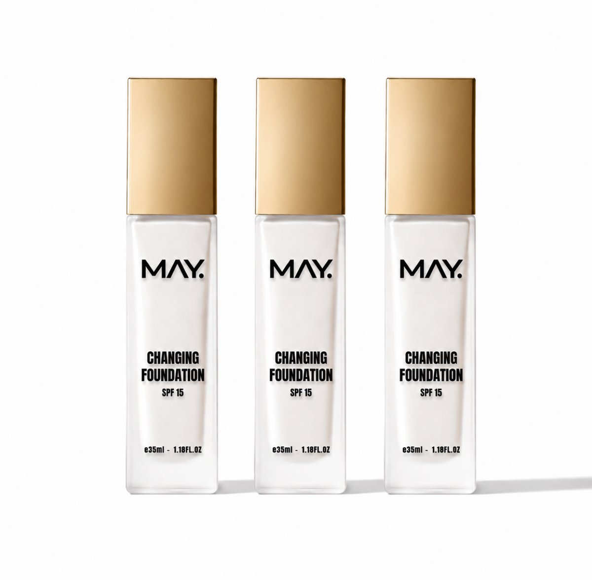 May Cosmetics - 3 x Changing Foundation - 35ml