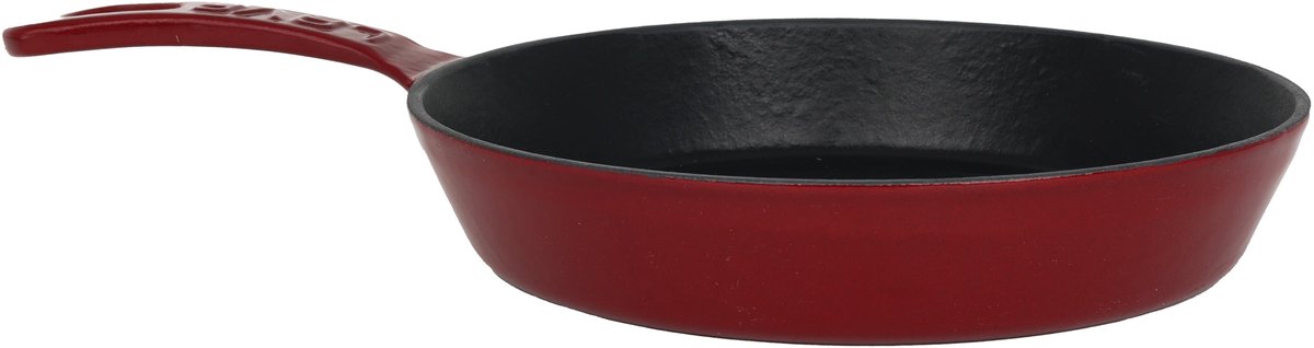 Lava Koekenpan - 20 cm - 0.8 liter - Gietijzer - Rood