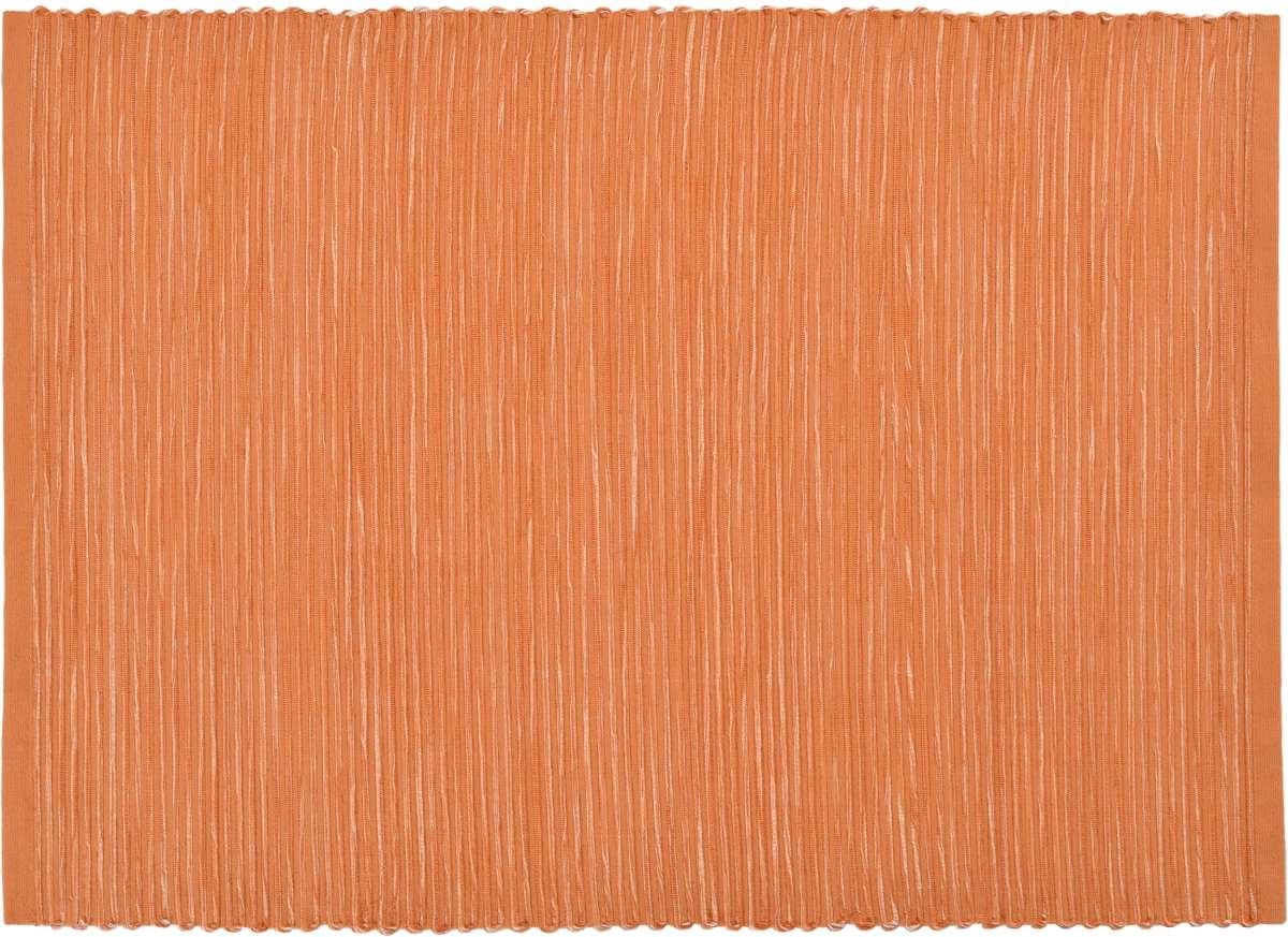 Placemat TWEE stuks - Breeze perzik oranje - 35 x 50 cm - twee placemats katoen