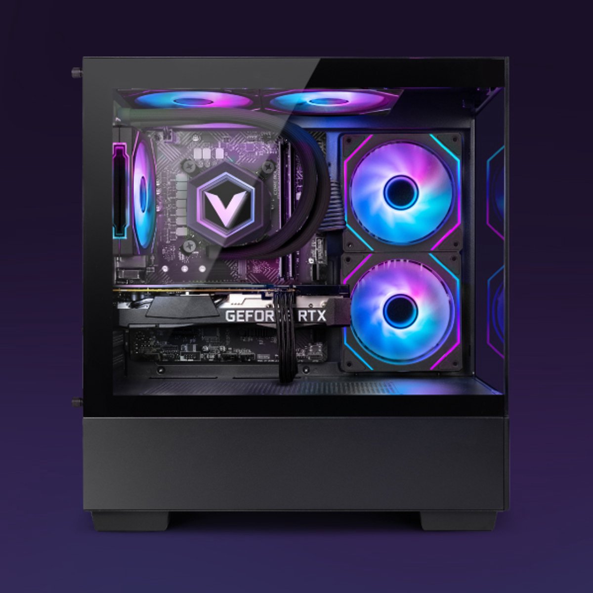 Vibox Gaming PC Set - Ryzen 7 5700X - RTX 3050 - 16GB RAM - 500GB SSD - Windows 11 - WiFi 6 + Bluetooth 5.4 - 23" Monitor + Accessoires thumbnail 2