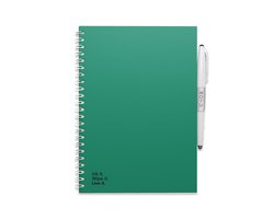 MOYU Uitwisbaar Notitieboek A5 - Forest Green - Softcover - Multifunctionele pagina’s - Inclusief uitwisbare pen, penhouder en wisdoekje