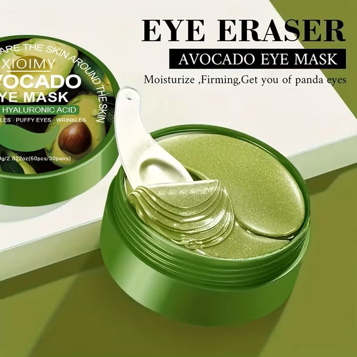 Avocado Under Eye Patches – Verzorgende Oogmaskers met Avocado & Collageen – 60 Hydrogel Eye Pads