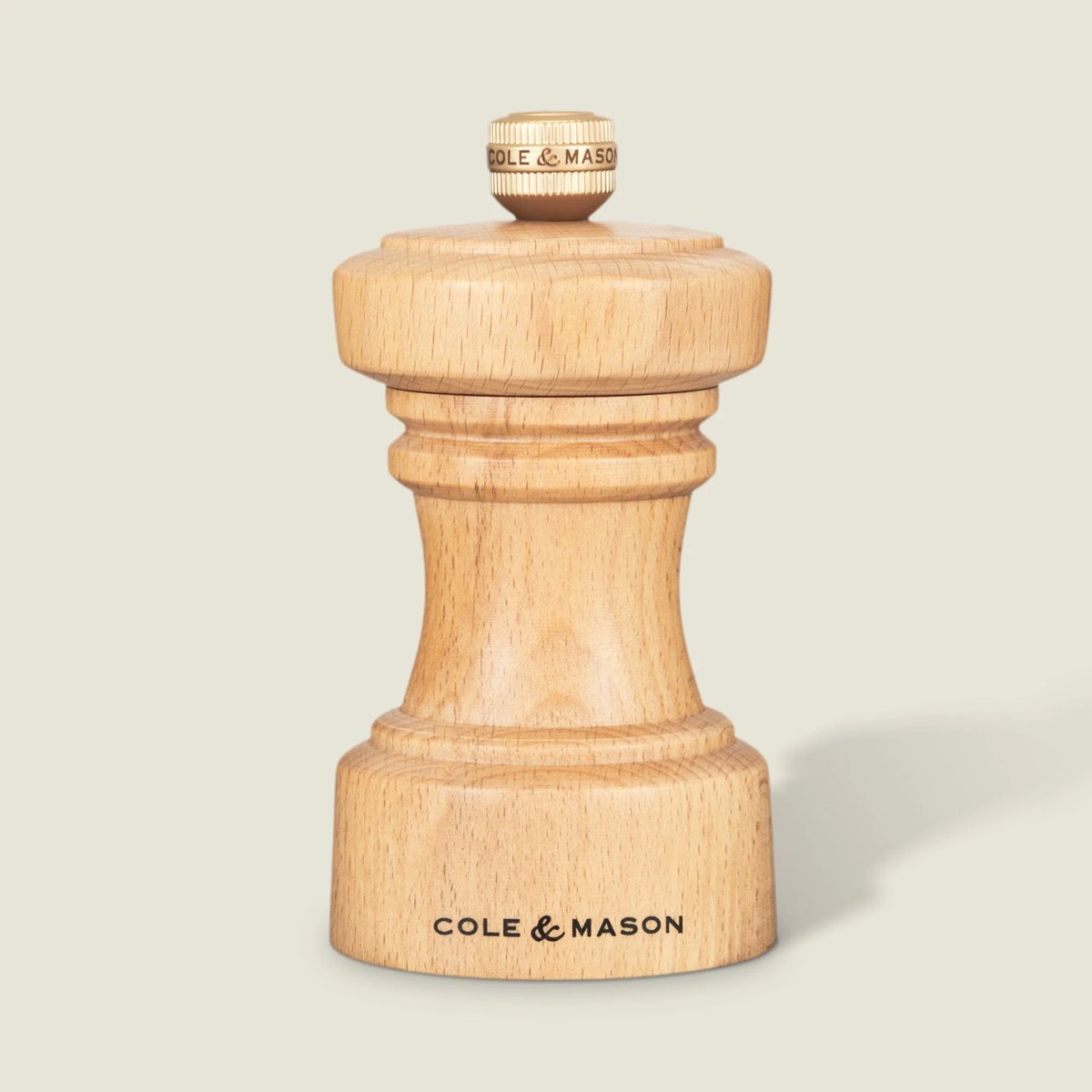 Cole & Mason - Hoxton Natural Beech Salt Mill 10.4 cm