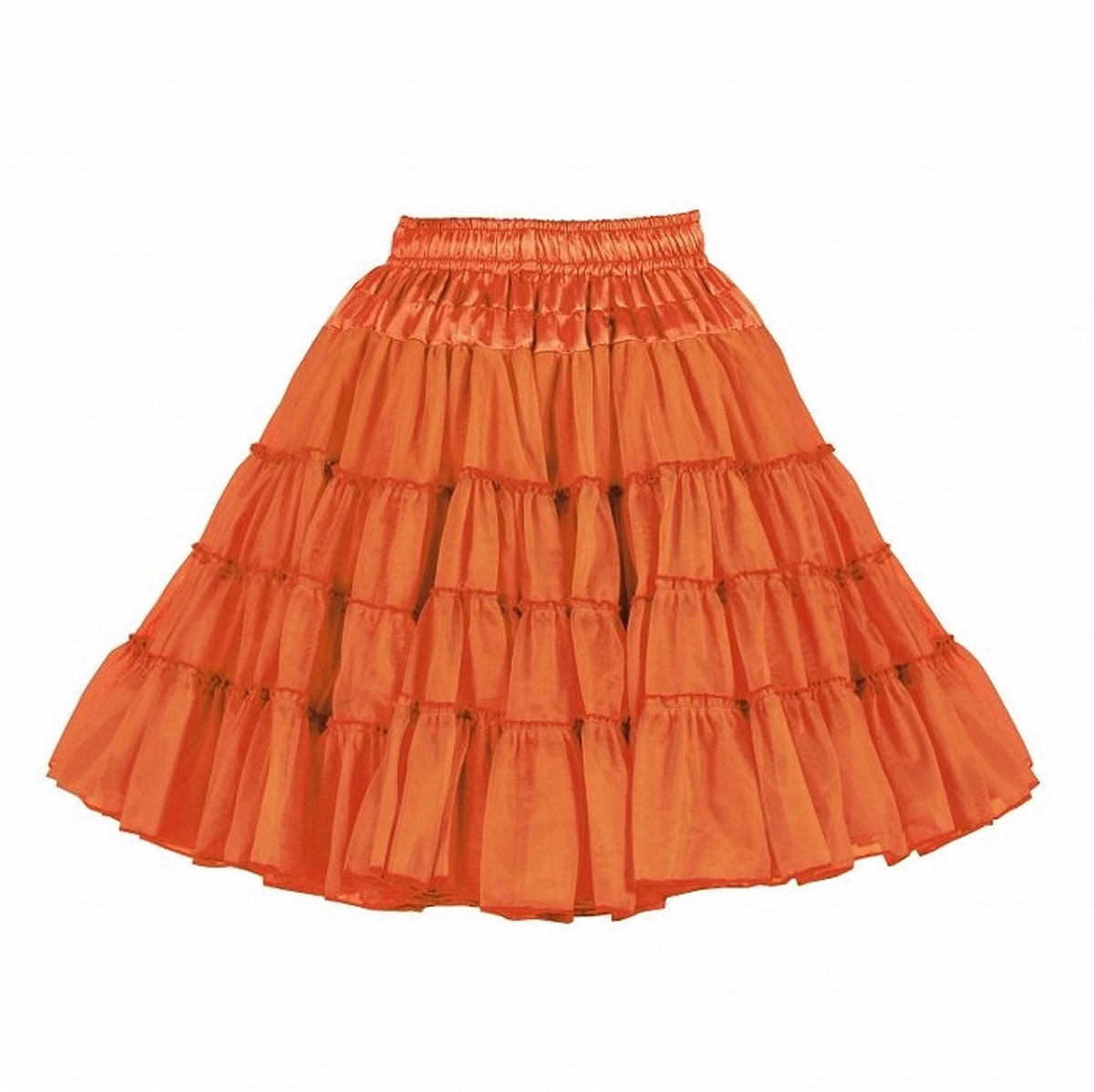 Thetru Collection Petticoat/Onderrok/Tutu Deluxe - Oranje- 3-laags