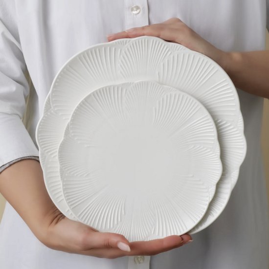 Karaca Bloom - 24-Delige New Bone Serviesset - 6 Personen - Wit - Luxe Servies — afbeelding 3