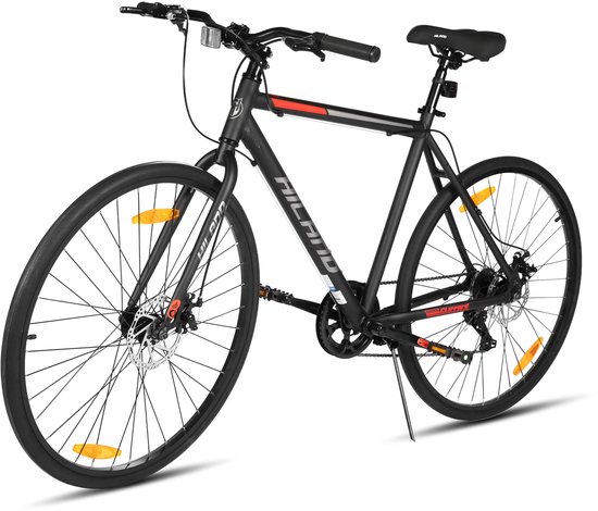 HILAND Clifford Racefiets - 700 x 32C - 7 Versnellingen - Lichtgewicht Aluminium Frame 53cm - Mechanische Schijfremmen - Heren & Dames - Commuter Bike — afbeelding 5