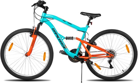 HILAND Full Suspension Mountainbike - 26 inch - MTB - 18 Versnellingen - Schijfremmen - Heren & Dames - Volwassenen van Hiland — afbeelding 2