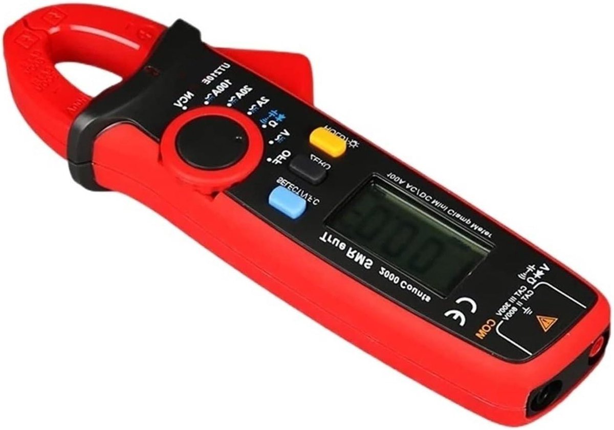 Stroomtang Set - Ampèremeter Tester - Elektrische Problemen Oplossen - True RMS Meting - 100A AC/DC - Zwart