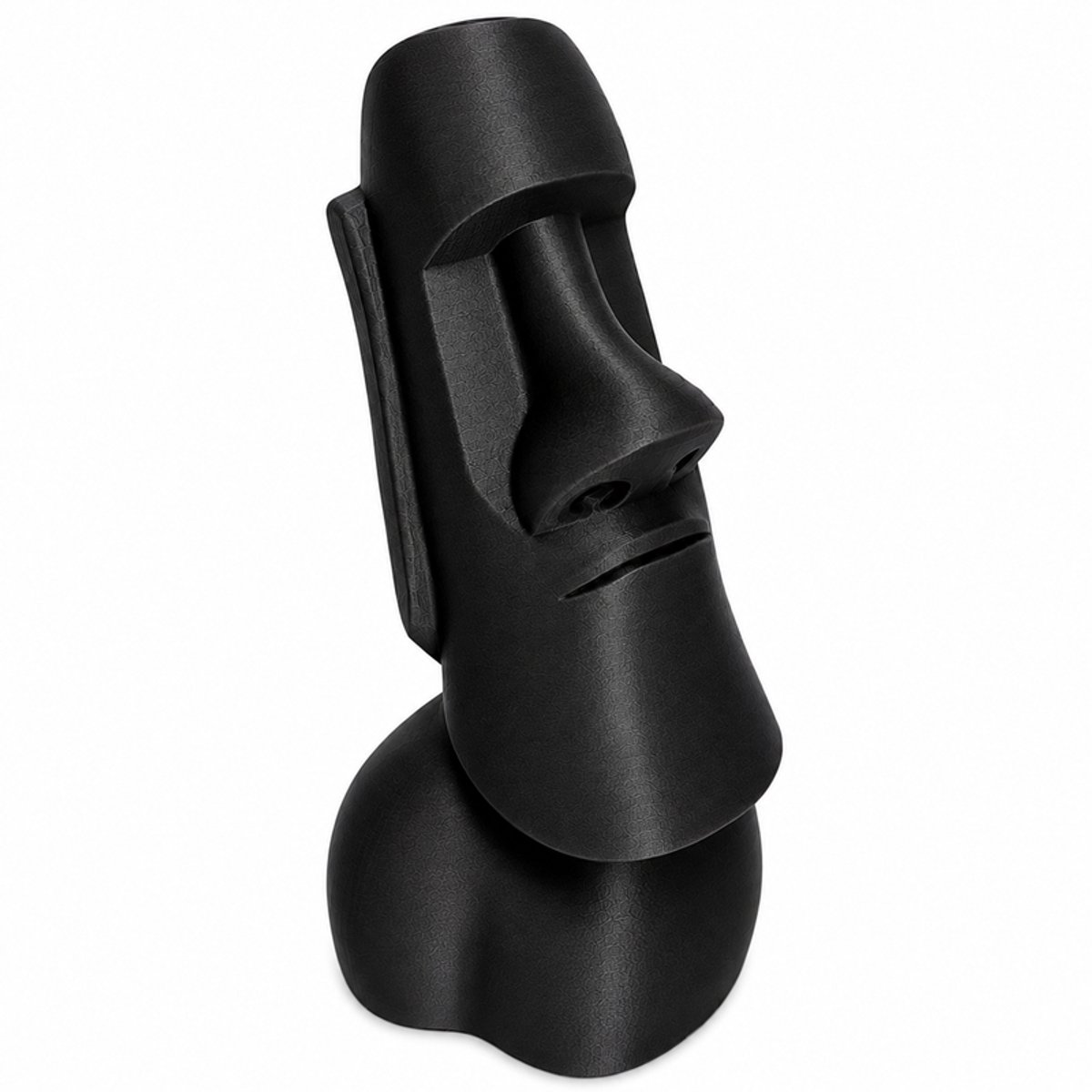 Moai Beeld Spaarpot - Design Piggy Bank - Decoratieve Geldpot Voor Kinderen En Volwassenen - Modern Paaseiland Beeld - Unieke Cadeau Ideeën - 15 X 13 X 22 CM - Zwart