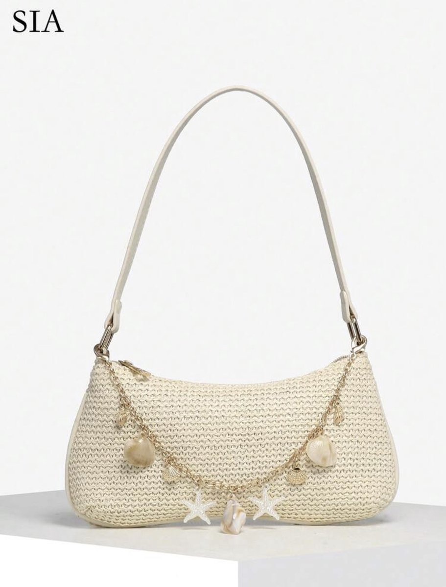 vintage dames crossbodytas met oceaanmotief