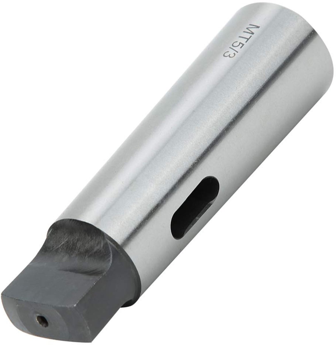 Jhubersproducts - Morse Conus Adapter - MT5 naar MT3 - Hoge hardheid en slijtvastheid - Zilverkleurig - Boorhuls - Geschikt voor draaibankfrezen - Sne