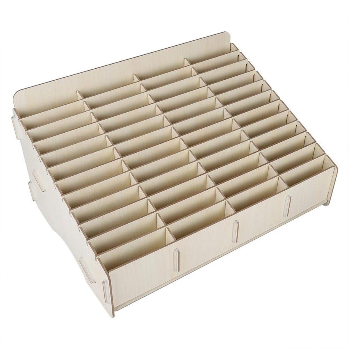 Telefoon Opbergbox - Houten Organizer - Klaslokaal Bureau - 48 Vakkken - 44x37x4 cm