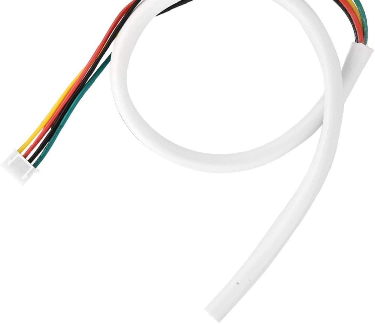 Jhubersproducts - Flexibele Koperen Kabel - 30m 4-draads Kabel voor Video Deurintercom - Witte PVC Isolatie - Duurzame Kabel voor Video-installaties -