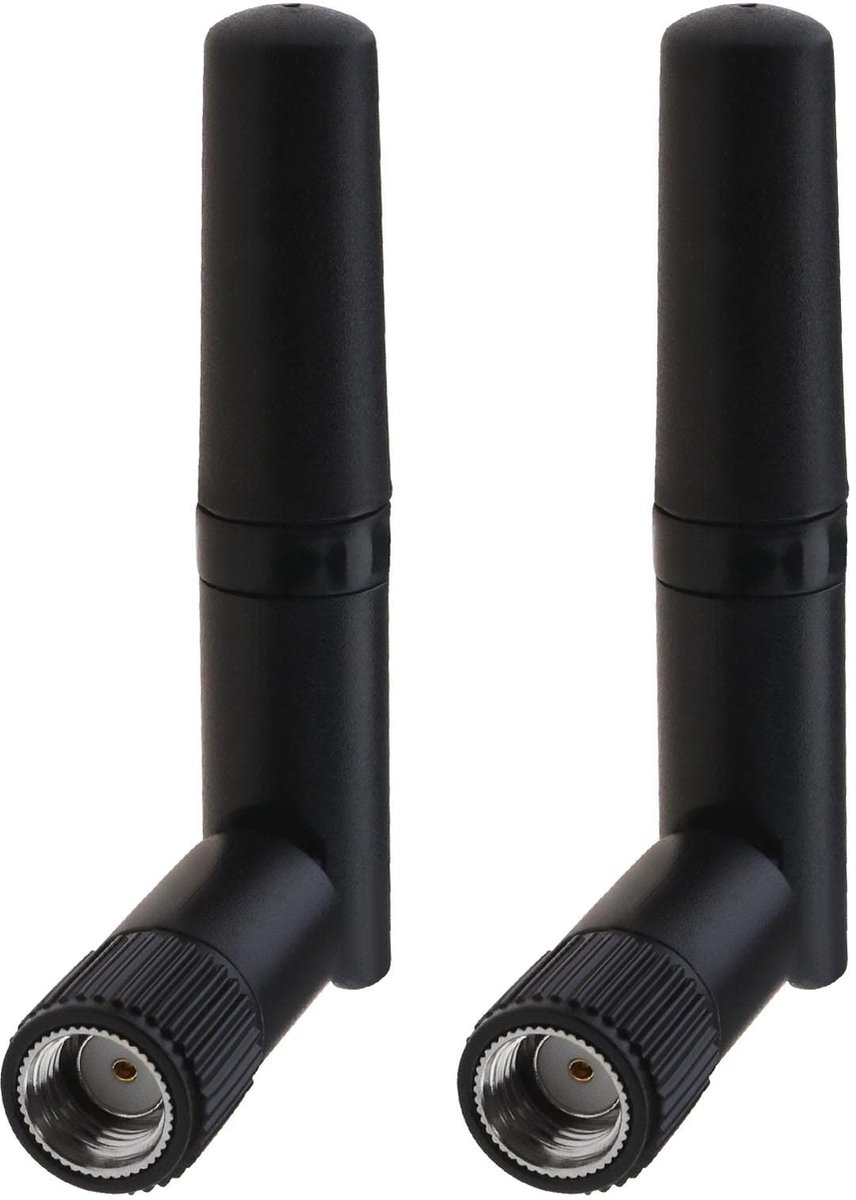 Vlemico - WiFi-antenne - Dual Band - 2.4GHz 5.8GHz - Mini-formaat - Draadloze antenne - Geschikt voor PC en Gaming - 2 stuks