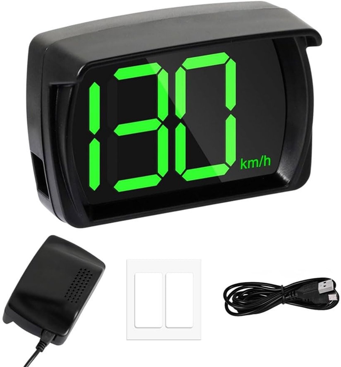 Smoakez - Digitale Auto Snelheidsmeter - GPS Head-Up Display - 2.8 inch - Voor Alle Voertuigen - Snelheidsregistratie - Gebruiksvriendelijk - Nauwk...