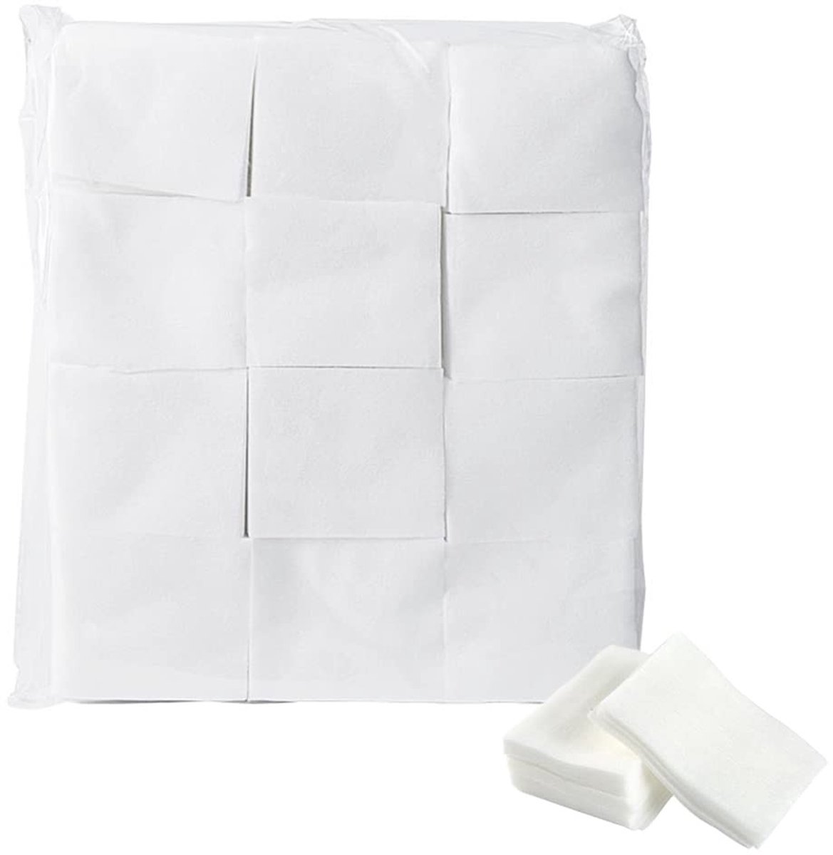Livia home - Katoenen Pads - Make-up Remover Pads - Ideaal voor Gezichtsverzorging - Vierkante Pads - Nagellak Verwijderen - Voor Tattoo Make-up - 120