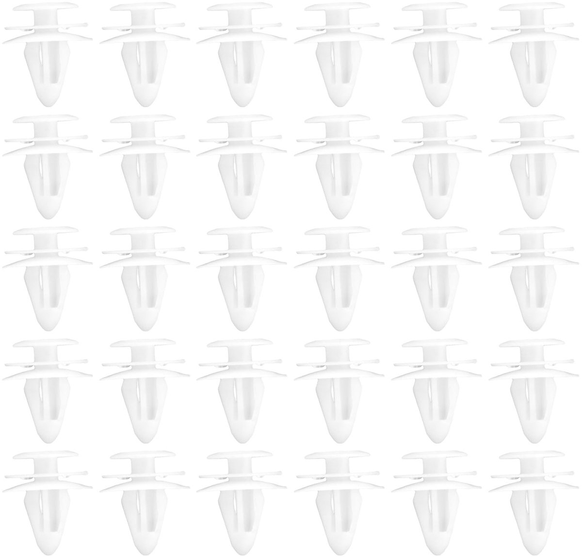 Livia home - Tailgate Lining Clips - 30 Stuks voor Nissan - Perfecte Pasvorm - Wit - Hoogwaardige Kwaliteit - Geschikt voor Nissan Qashqai en Micra -